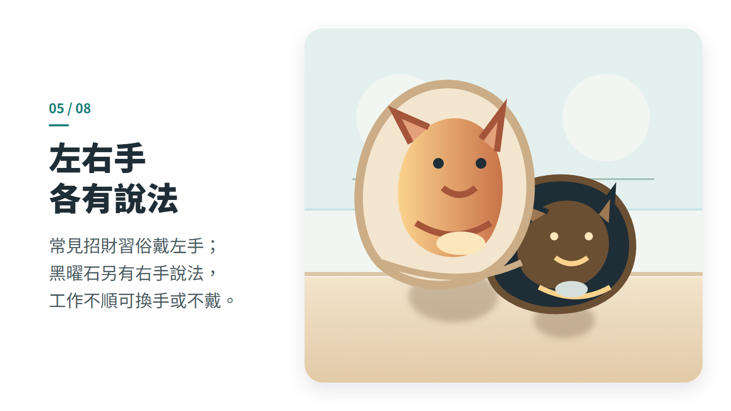左右手 各有說法