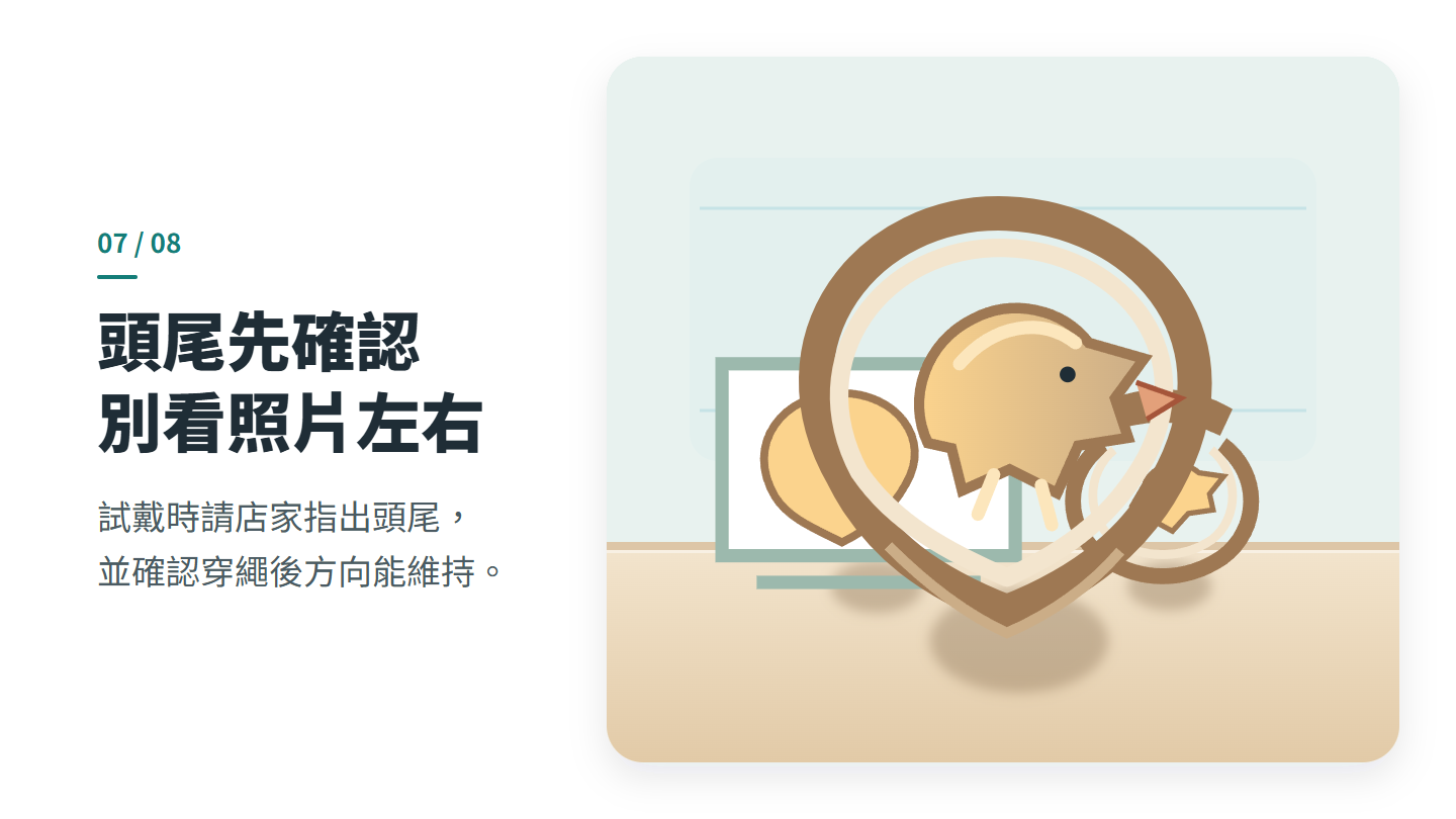 頭尾先確認 別看照片左右