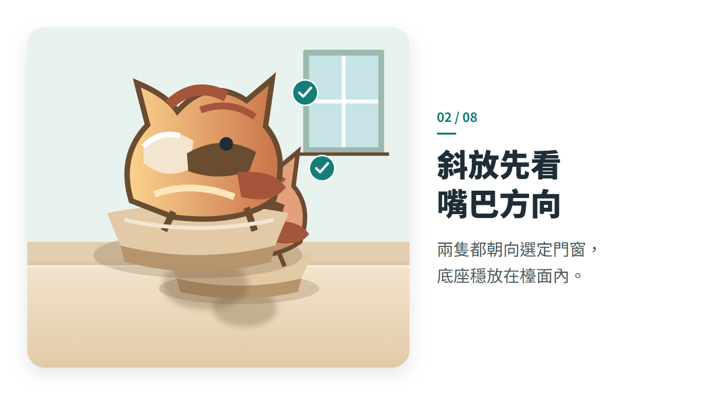 斜放先看 嘴巴方向