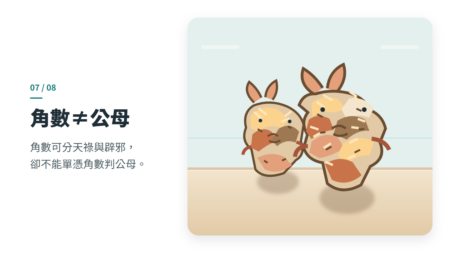 角數≠公母