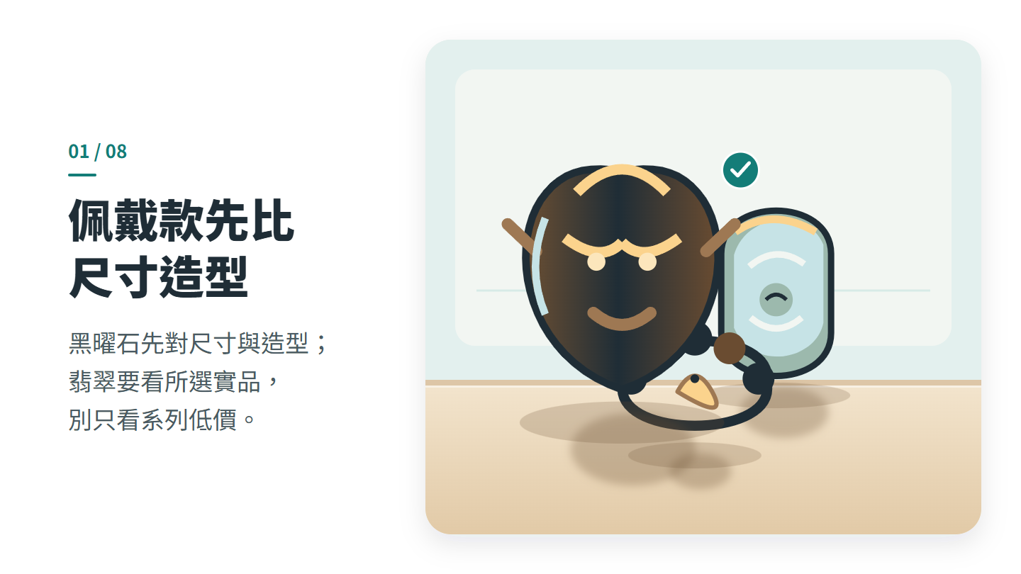 佩戴款先比 尺寸造型