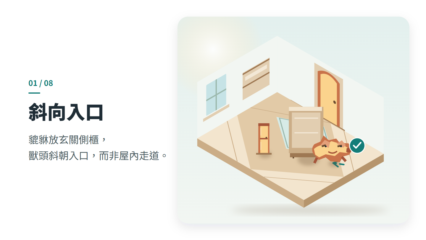 斜向入口