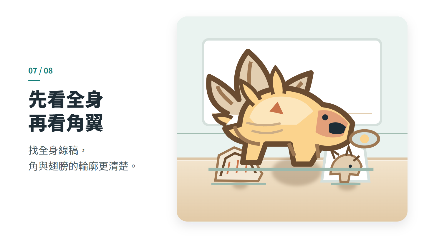先看全身 再看角翼